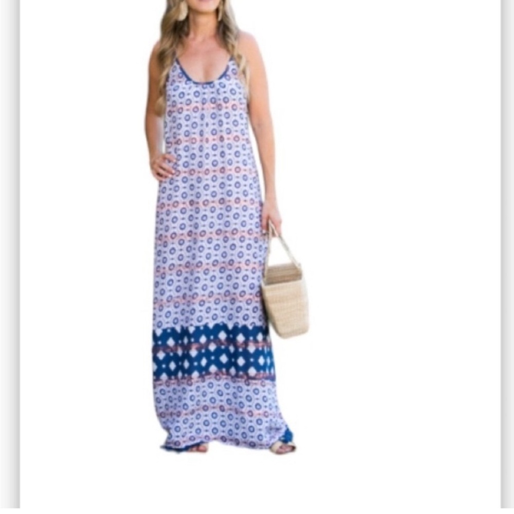 Oliphant Batik Pom Pom Trim Dress